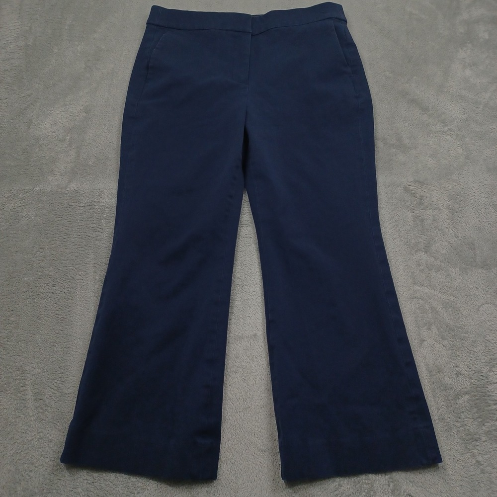 J Crew Pants Womens 8 Blue Kelsey Pockets Preppy Professional Business